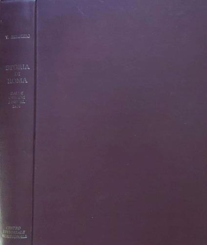 Storia di Roma - Vittorio Bersezio - copertina