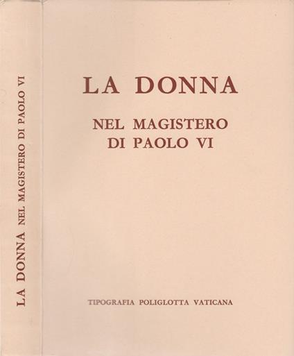 La donna nel magistero - Paolo VI - copertina
