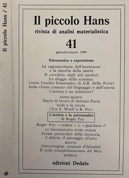 Il piccolo Hans - copertina