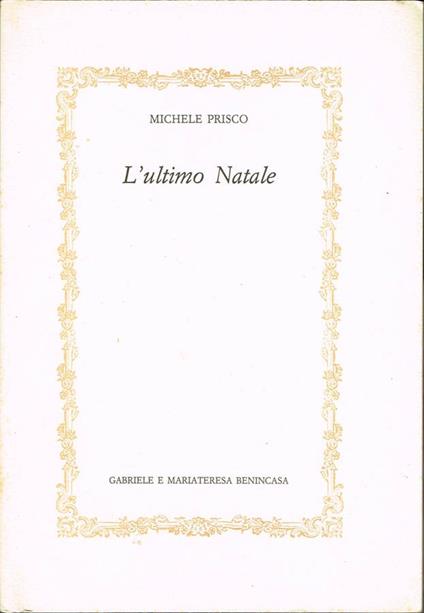 L' ultimo Natale - Michele Prisco - copertina