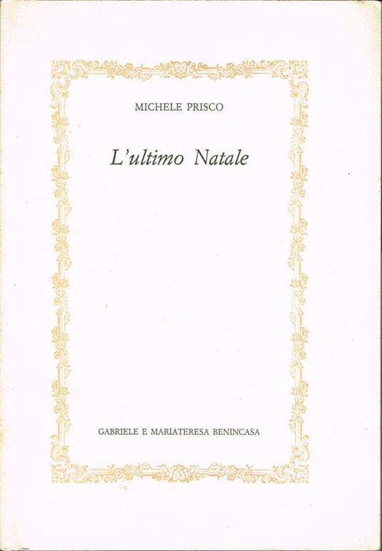 L' ultimo Natale - Michele Prisco - copertina