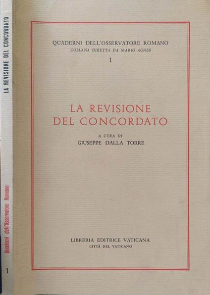 La revisione del Concordato - copertina