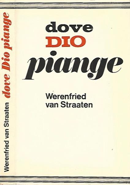 Dove Dio piange - Werenfried Van Straaten - copertina