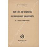 Effetti civili dell'annullamento del matrimonio canonico preconcordatario. (Art. 22 disp. trans. L. 27 maggio 1929, n. 847)