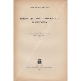 Scienza del diritto processuale in Argentina - copertina