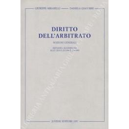 Diritto dell'arbitrato. Nozioni generali. Ristampa aggiornata alle leggi 25/1994 e 216/1995 - copertina