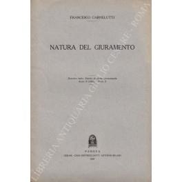 Natura del giuramento - copertina