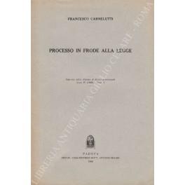 Processo in frode alla legge - copertina