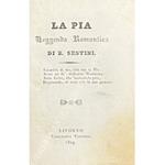 La pia. Leggenda Romantica