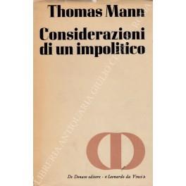Considerazioni di un impolitico - copertina