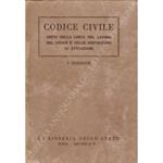 Codice civile. Testo della carta del lavoro, del codice e delle disposizioni di attuazione