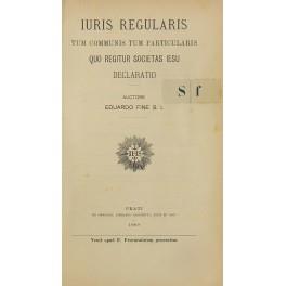 Iuris regularis tum communis tum particularis quo regitur societas Iesu declaratio - copertina