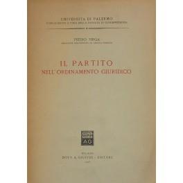 Il partito nell'ordinamento giuridico - copertina