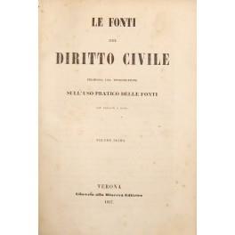 Le fonti del diritto civile. Premessa una introduzione sull'uso pratico delle fonti con versioni e note - copertina