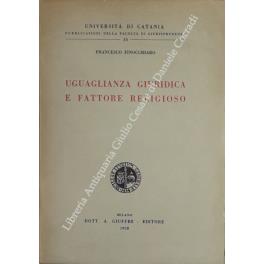 Uguaglianza giuridica e fattore religioso - Francesco Finocchiaro - copertina