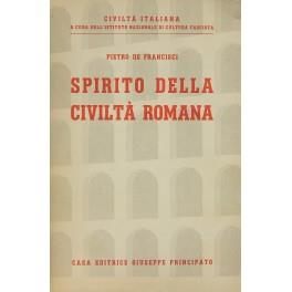 Spirito della civiltà romana - Pietro De Francisci - copertina