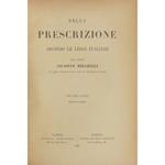Della prescrizione secondo le leggi italiane