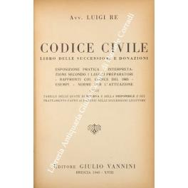 Codice civile. Libro primo. Esposizione pratica - Interpretazione secondo i lavori preparatori raffronti col codice del 1865 - Esempi - Tabella dei termini colle disposizioni per l'attuazione e il nuovo ordinamento dello Stato Civile - copertina