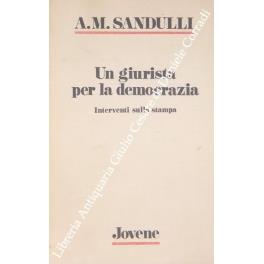 Un giurista per la democrazia. Interventi sulla stampa - copertina