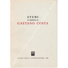 Studi in memoria di Gaetano Costa - copertina