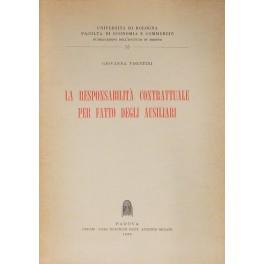 La responsabilità contrattuale per fatto degli ausiliari - Giovanna Visintini - copertina