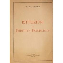 Istituzioni di diritto pubblico - Silvia Lessona - copertina
