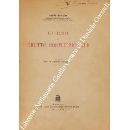 Corso di diritto costituzionale - copertina