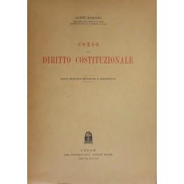 Corso di diritto costituzionale - copertina