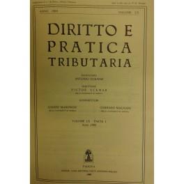 Diritto e Pratica Tributaria. Diretta da Victor Uckmar. Vol. LX - 1989 - copertina