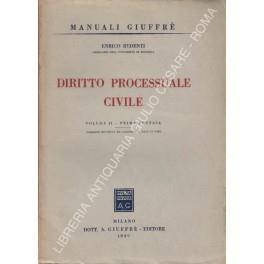 Diritto processuale civile. Vol. I; Vol. II, prima puntata; Vol. II, seconda puntata; Vol. II, terza puntata - Procedimenti e provvedimenti di giurusdizione volontaria. Divisioni, delibazioni e arbitrati - copertina