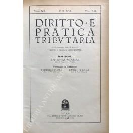 Diritto e Pratica Tributaria. Diretta da Victor Uckmar. Vol. XIII - 1938 - copertina