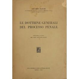 Le dottrine generali del processo penale - copertina