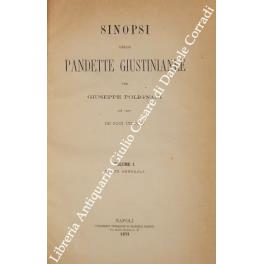 Sinopsi delle Pandette Giustinianee. Vol. I - Parte generale (unico pubblicato) - copertina