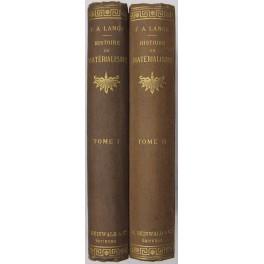 Histoire du materialisme et critique de son importance a notre epoque - copertina