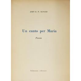 Un canto per Maria. Poesie - copertina