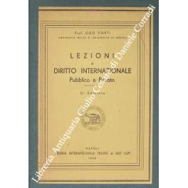 Lezioni di diritto internazionale pubblico e privato - copertina