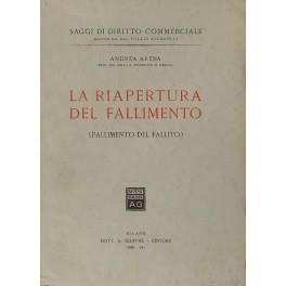 La riapertura del fallimento (fallimento del fallito) - Andrea Arena - copertina