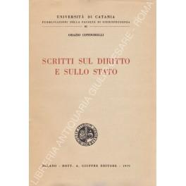 Scritti sul diritto e sullo Stato - Orazio Condorelli - copertina