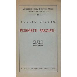 Poemetti fascisti - copertina