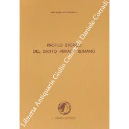 Profilo storico del diritto privato romano - copertina