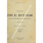 Lezioni di storia del diritto italiano. Parte prima. Anno scolastico 1926-1927
