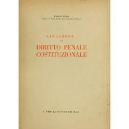 Lineamenti di diritto penale costituzionale - Paolo Rossi - copertina