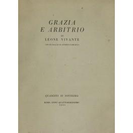 Grazia e arbitrio. Con un saggio di Alfredo Gargiulo - copertina