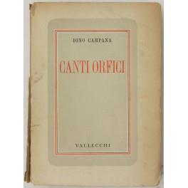 Canti orfici - Dino Campana - copertina