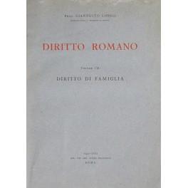 Diritto romano. Vol. III - Diritto di famiglia - Giannetto Longo - copertina