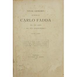Studi giuridici in onore di Carlo Fadda pel XXV anno del suo insegnamento. Volume quinto - copertina