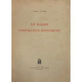 Le norme corporative economiche - copertina