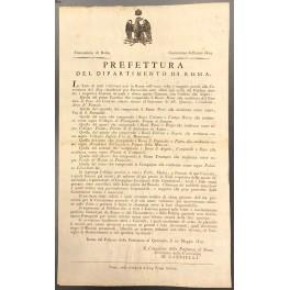 Prefettura del dipartimento di Roma. Lista dei giovani nati a Roma nel 1789 soggetti alla Coscrizione del 1809 - copertina