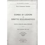 Corso di lezioni di diritto ecclesiastico. Compilazione, autorizzata, della studentessa Clara Galletti. R. Università di Roma. Anno accademico 1918-1919