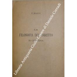 La filosofia del diritto in Germania - copertina